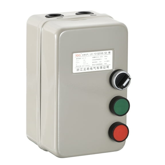 Uxcell Magnetic Electric Motor Starter 380V 4KW 5HP, 3 Phase Magnetic Switch Motor Starter Air Compressor
