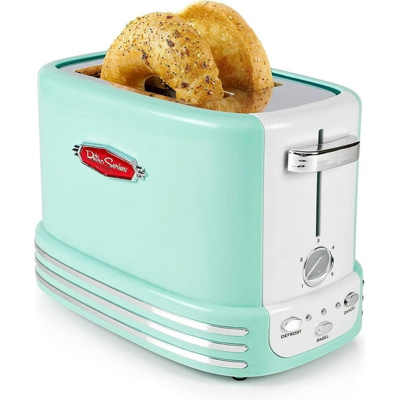 Retro 2-Slice Toaster, Aqua