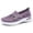Purple, variant on Womens 3D Butterfly Floral Embroidered Orthopedic Platform Wedge Walking Shoes Comfortable Arch Support Slip on Nursing Loafers Retro Fall Casual Chunky Non Slip Work Sneakers Khaki Size 8