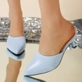 thumbnail image 2 of YLYL Womens Pumps Kitten Heel Closed Pointed Toe Slip on Fashion Party Event Prom Office Dress Shoes, 2 of 9