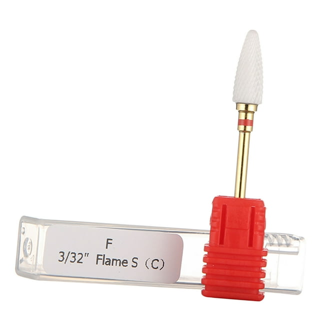 Broca de cerámica para uñas 3/32 " Electric Manicure Lijado Colcomx Broca de cerámica para uñas