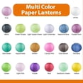 thumbnail image 2 of WYZworks - Round Paper Lanterns 10 Pack (Purple Plum, 8") - Hanging Paper Lanterns Lamp for Wedding, Birthday, Party and Home Decorations, 2 of 4