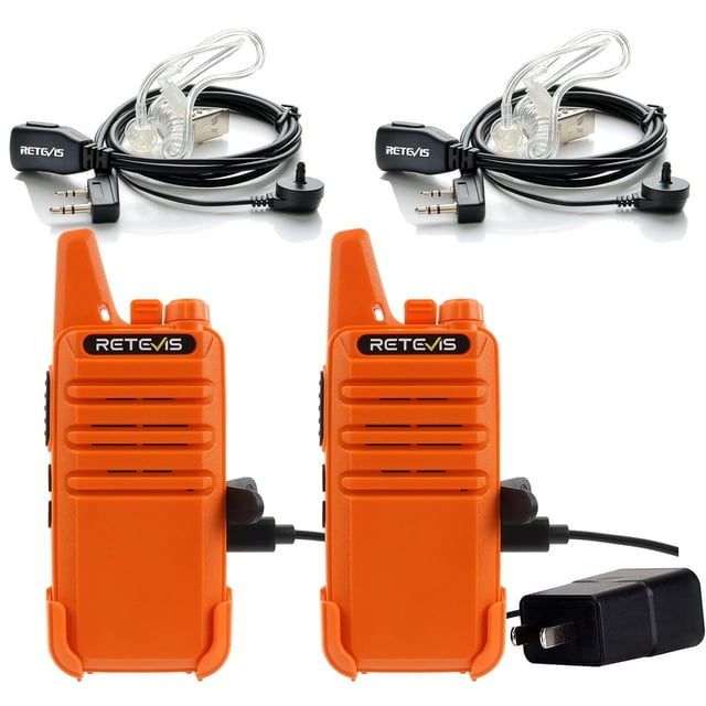 Radio bidireccional Retevis RT22 - Walkie Talkies de largo alcance, color naranja