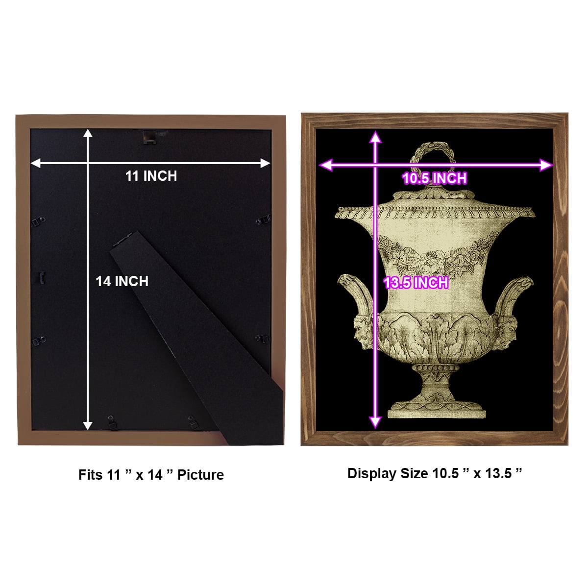 Garden Antiquities III -Framed Print w/glass-Walnut