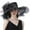 Black, variant on Women Tea Party Hat Women's Fashion Sun Hat with Curly Edge for Street Photography Travel and Outdoor Activities Red