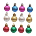 thumbnail image 2 of 12 Uds Adornos de Bolas de Navidad Macarena Adornos Colgantes para Decoración de Navidad, 2 of 8