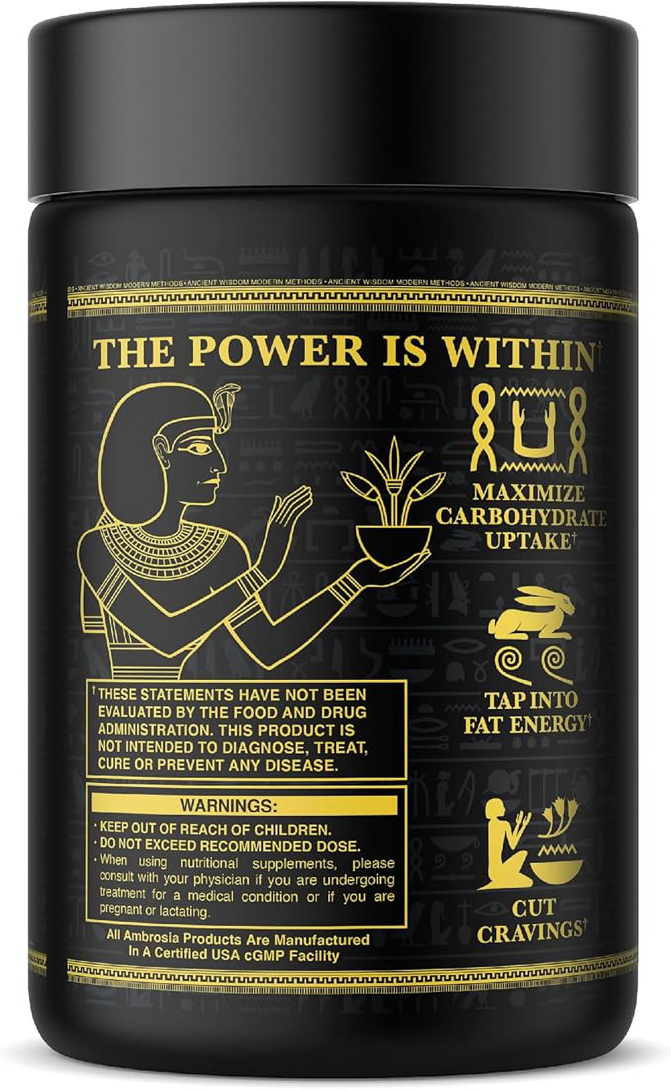 Ambrosia Alkemi NCT - Support Agent with Berberine, ProCynCi Cinnamon Extract, Chromium Picolinate, InSea2, and GlucoVantage