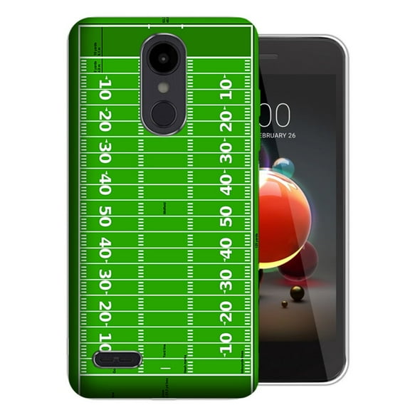 MUNDAZE LG Aristo 3 / 2 / Tribute Dynasty / Zone 4 Football Field Design TPU Gel Phone Case Cover