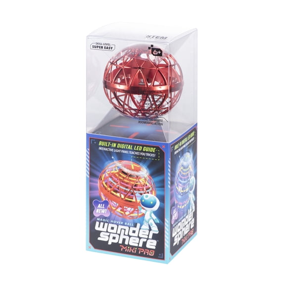 Wonder Sphere Mini Pro Magic Hover Ball In Red For Kids Aged 6