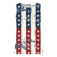 thumbnail image 3 of Chiccall Men's Summer Tops 4th of July Patriotic Tank Tops Independence Day Flag Print Casual Sleeveless Athletic Muscle T Shirts, 3 of 5