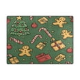 thumbnail image 5 of Yayeee Area Rugs for Living Room 5.2'x4' Non Slip Washable Bedroom Floor Carpet, Yellow Christmas Gingerbread, 5 of 5