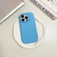 thumbnail image 2 of ML Luxury Solid Color Macaron Oval Frame Phone Case For iPhone 15 14 13 12 11 Pro Max XS X XR Shockproof Matte Soft Silicone Cover, 2 of 7