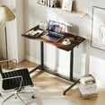 thumbnail image 5 of Costway Mobile Standing Desk with Lockable Wheels & Aluminum Frame Rolling Laptop Desk, 5 of 12