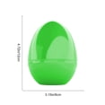 thumbnail image 3 of Large Easter Plastic Egg 4.72 x 3.14x3.14in, Hollow Openable Toy for Candy Fillable Egg Hunt, Decorative Egg, Party Favor & DIY Craft Supplies(Green), 3 of 6