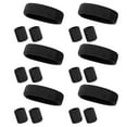 thumbnail image 5 of Manyache 18 Pcs Sports Wristband Headband Set Great Elasticity Soft Water Absorption Solid Color Anti-slip Breathable Solid Color Unisex Jogging Cycling Sweatbands, 5 of 8
