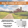 thumbnail image 5 of 82123919 Horizontal Square Reservoir Water Tank, 50 Gallon, Made in USA, Natural Poly Tank for Non-Flammable Liquids, UV-Resistant, Ideal for Agricultural Use, RV Water Storage, White, 5 of 9
