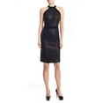 thumbnail image 5 of Sonja By Sonja Morgan Women's Leather Textured Halter Dress, 5 of 5
