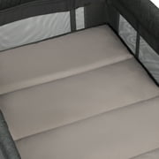 Monbebe Play Yard – Full-Size Rocking Bassinet, Removable Changer & Toy Bar – Castle Point