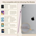 thumbnail image 7 of Stylus Pen for iPad 6th-11th Generation, 13 Mins Fast Charge iPad Pencil with Tilt Sensitivity & Palm Rejection for 2018-2025 Apple iPad Air 7/6/5th, iPad Pro 13/12.9/11", iPad Mini 7/6/5th, 7 of 7