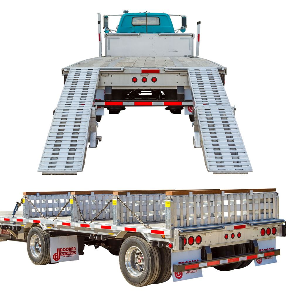 8'L x 20"W 4Bunk Load Leveler 4Ramp Master Kit for 20"H Step Deck