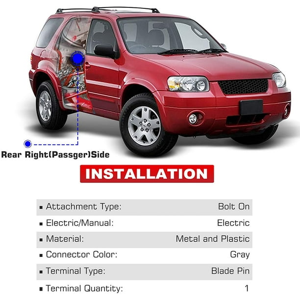  Elevalunas eléctrico A-Premium con motor compatible con Ford Escape