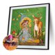 thumbnail image 2 of Cuadros Decorativos Taladro redondo completo pintura de diamantes bebé niña mosaico dibujo de diamantes de imitación (NH1034) Likrtyny embutido en tela, 2 of 7