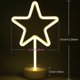 thumbnail image 2 of Led Star Neon Light Signs - Warm White Luminous Signs Room Decor Lamp Light Star Sign Shaped Decor Light Slumber Lights For Christmas, Birthday Party, 2 of 5