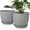 Gray, variant on Plant Pots 6 Inch Set of 5, Flower Pots with Multi Mesh Drainage Holes, Planters for Indoor Outdoor Garden Plants and Flowers (Multicolor)