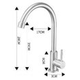 thumbnail image 3 of Stainless Steel Faucet Single Cold Water Faucet Bathroom Vertical Faucet Kitchen Water Faucet, 3 of 3
