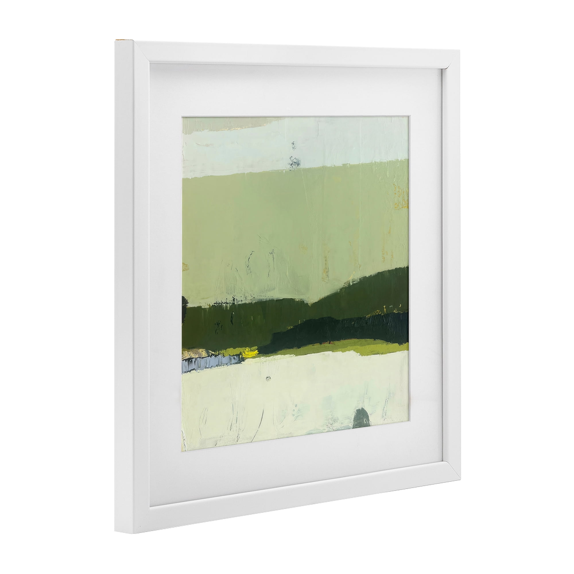 Stupell Industries Bloom Serene Layered Landscape White Framed Print Under Glass, design by Julia Foug