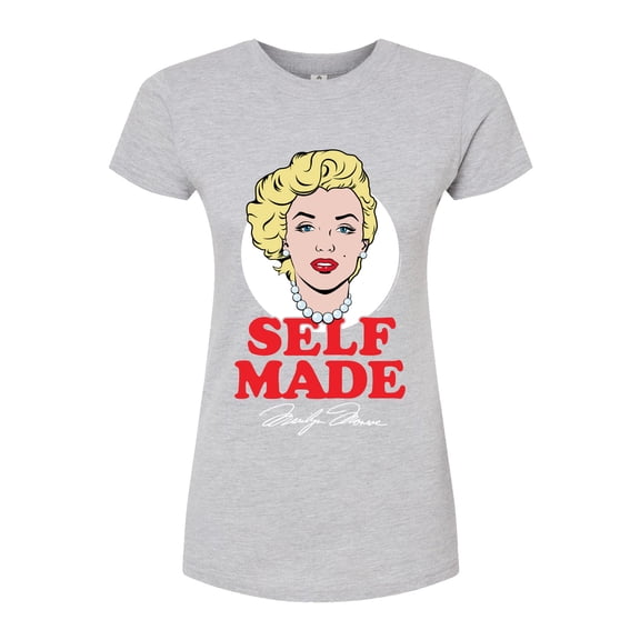 Marilyn Monroe - Pop Culture Icon - Self Made - Juniors Fitted Graphic T-Shirt