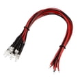 thumbnail image 1 of Unique Bargains 2mm Pre Wired LED Red - DC6-12V Diffused Lights Emitting Diodes 10Pcs, 1 of 4