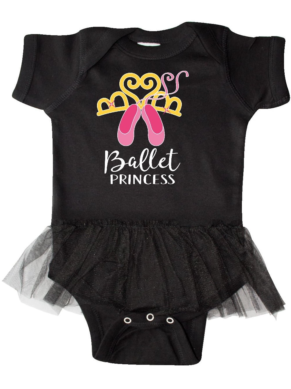 Princess in Pink Dress Brown Hair Infant Tutu Bodysuit inktastic Cute Princess