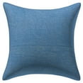 thumbnail image 2 of Stylo Culture Indian Chair Seat Throw Pillow Covers 16x16 Zari Embroidered Blue Traditional 40 x 40 cm Home Decor Cotton Elephant Square Cushion Covers | Set Of 2, 2 of 4