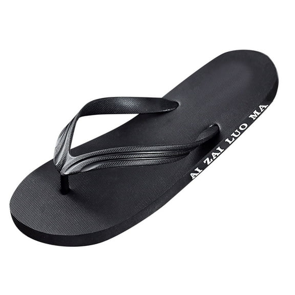 Mrzhqd Men Slippers Flip Flops Men Summer Flat Soft Bottom Comfortable Lightweight Casual Beach Sandals