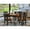 Black, variant on East West Furniture MZKE5-WHI-W 5 Pieces Dining Room set - Durable Drop Leaf Hardwood Dining Table and 4 Real Wood Seat Dining Chairs, Buttermilk and Cherry Finish