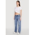 thumbnail image 3 of Womens WAX Mid Rise Whiskered Straight Leg Jeans, 3 of 5
