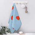 thumbnail image 6 of YFYANG Absorbent Towel, Soft Skin-Friendly Blue Cartoon Strawberry Washcloth Bath Towel, Suitable for All Skin, 27.5 x 16-inch, 6 of 7