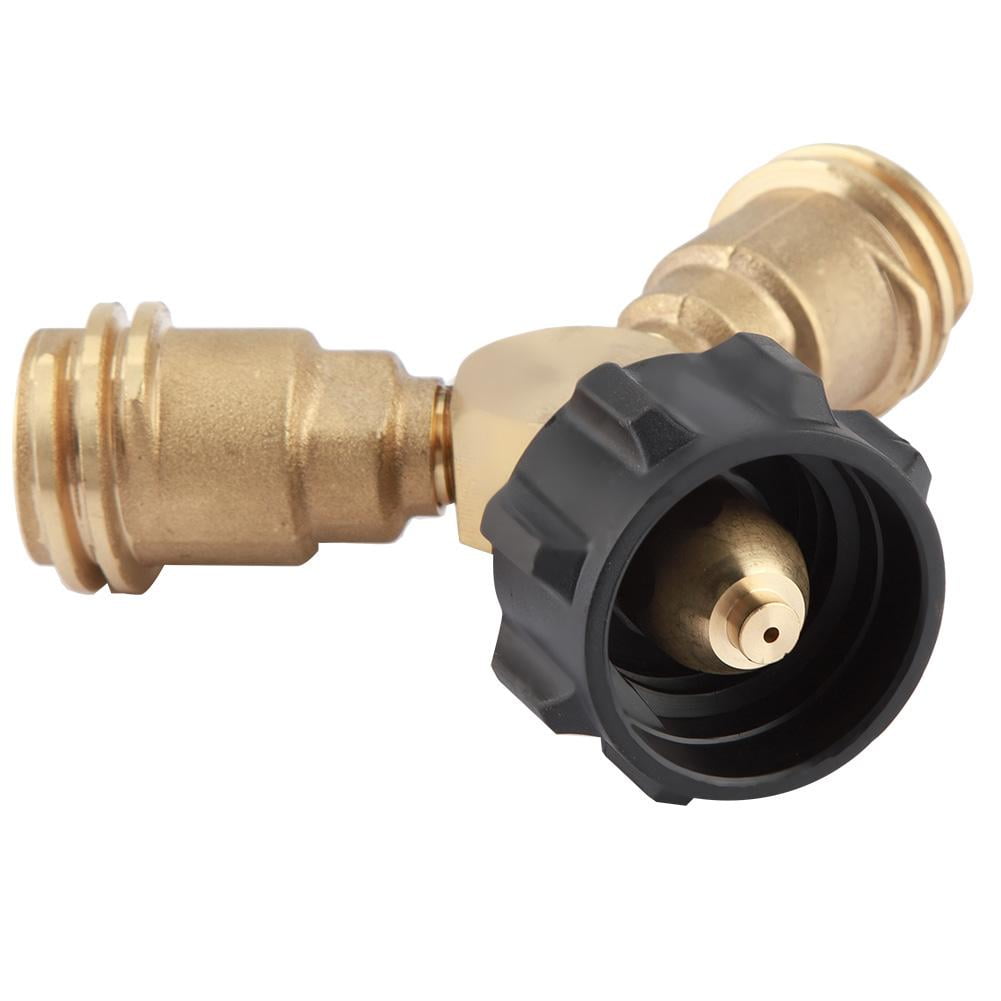 OTVIAP Tank Gas Propane YSplitter Tee Adapter Connector Valve for