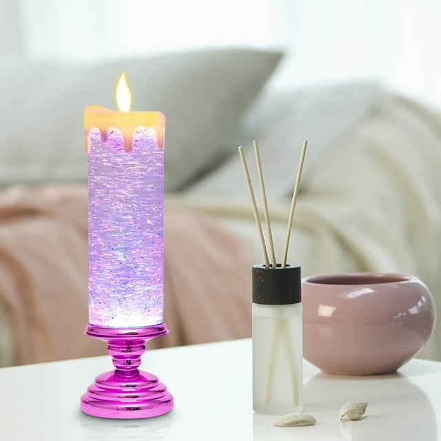 Meitianfacai Noël Candle Colorful Colorful Crystal Candle Decoration