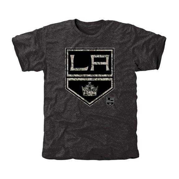 Men's Los Angeles Kings Black Rink Warrior Tri-Blend T-Shirt