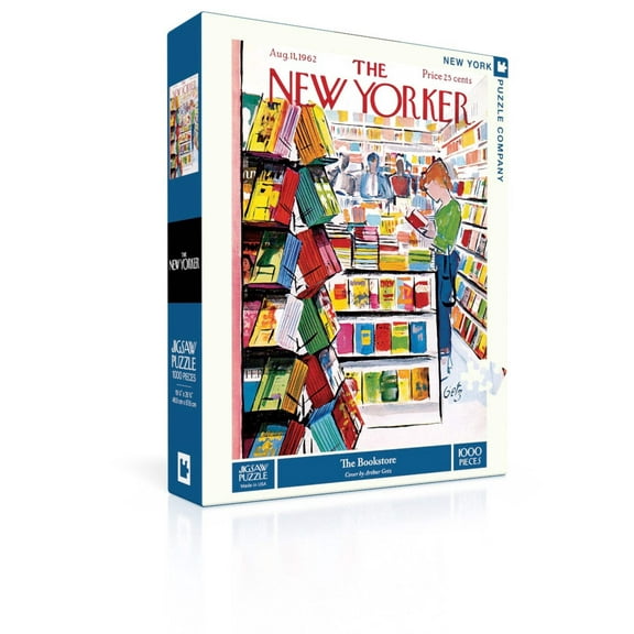 New York Puzzle Company The Bookstore 1000 Piece Jigsaw Puzzle