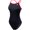 Black/Red, variant on TYR Womens Hexa Diamondfit Swimsuit, Black/Blue, 28