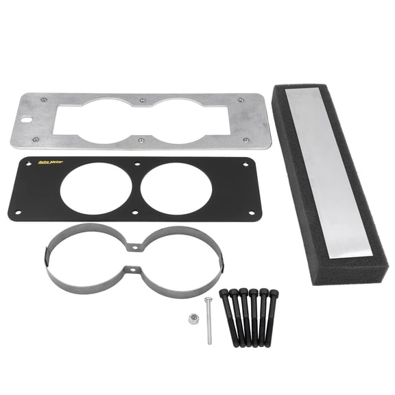 AUT50102 Autometer 50102 Gauge Cage, Dual, 2-5/8", Black Fits select: 1987-1993 FORD MUSTANG