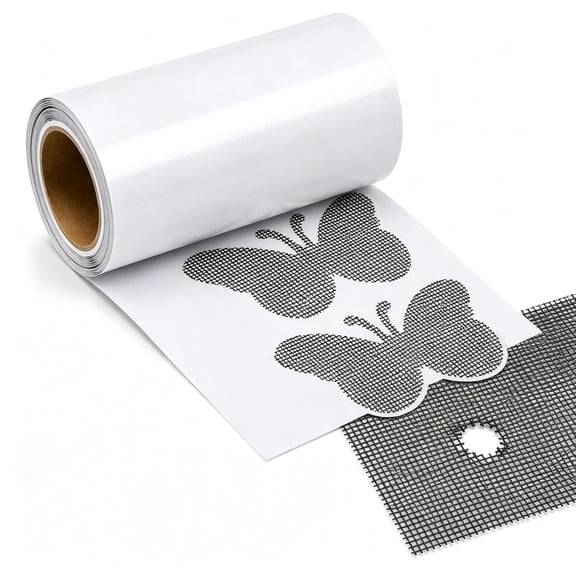 ICERUN 30Pcs Butterfly Window Screen Repair Patch Kit,Self-Adhesive Mesh Tape to Fixholes and Tears on Window Screens and Screen Doors Self-Adhesive Screen Repair Tape