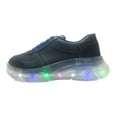 thumbnail image 3 of Tenis de luz led en color gris con agujeta azul Luka Mon Tenis de niño y niña con luz led, 3 of 5
