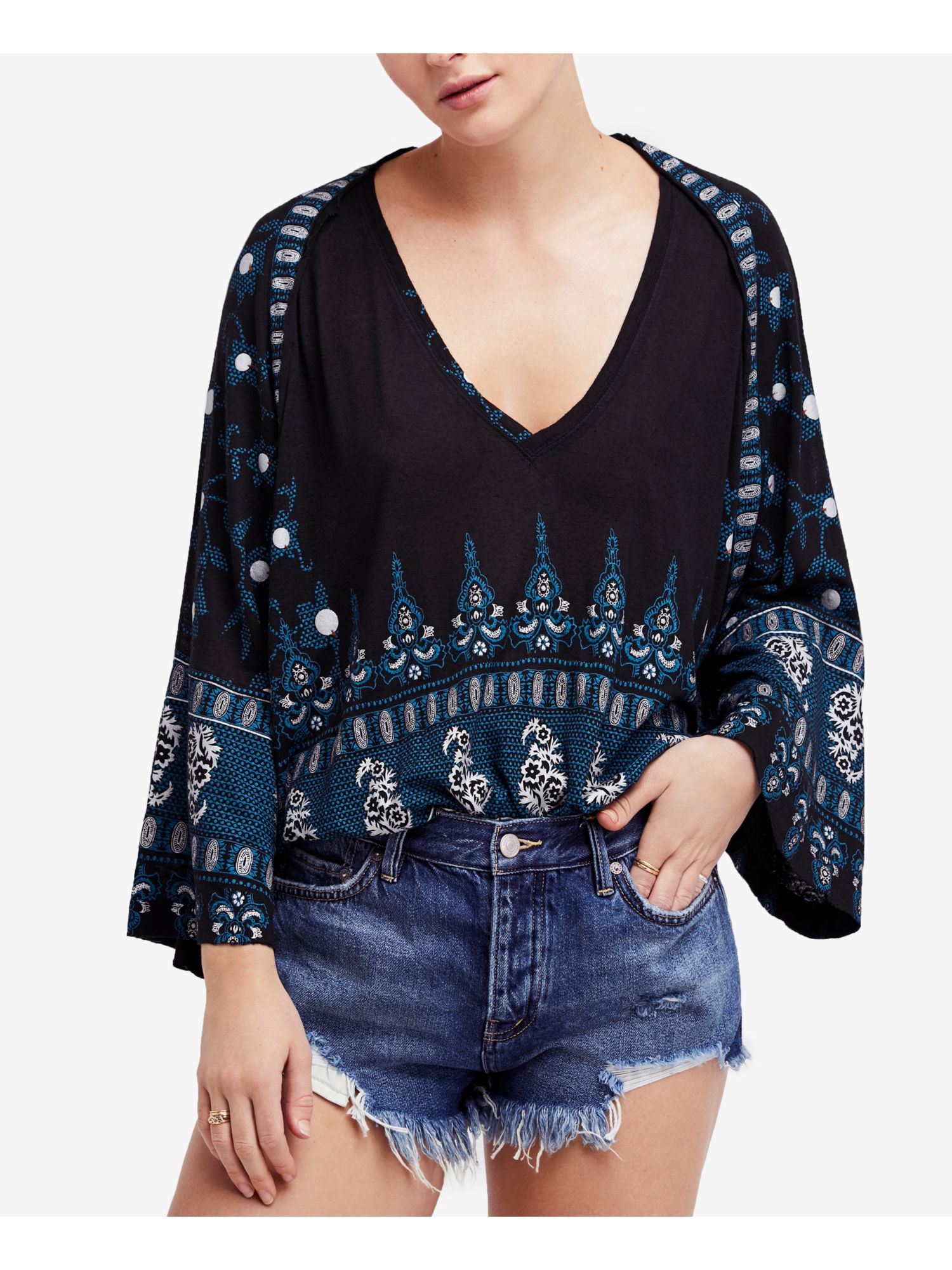 FREE PEOPLE $88 Womens New 1559 Black 