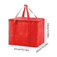 thumbnail image 4 of Yhmxh Bolsa térmica grande y bolsas térmicas para la compra, ideales para reparto de comida. Nevera plegable. Bolsas reutilizables para picnics con base rígida, cierre de cremallera, plegables y re, 4 of 6
