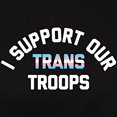 thumbnail image 3 of CafePress - Support Trans Troops Women's Dark T Shirt - Women's Traditional Fit Dark T-Shirt, 3 of 4