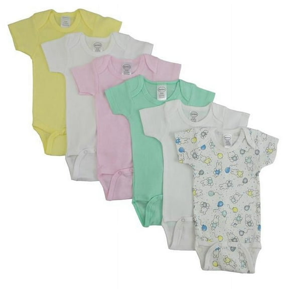 CS-003L-005L Pastel Girls Short Sleeve, Assorted with Printed - Large